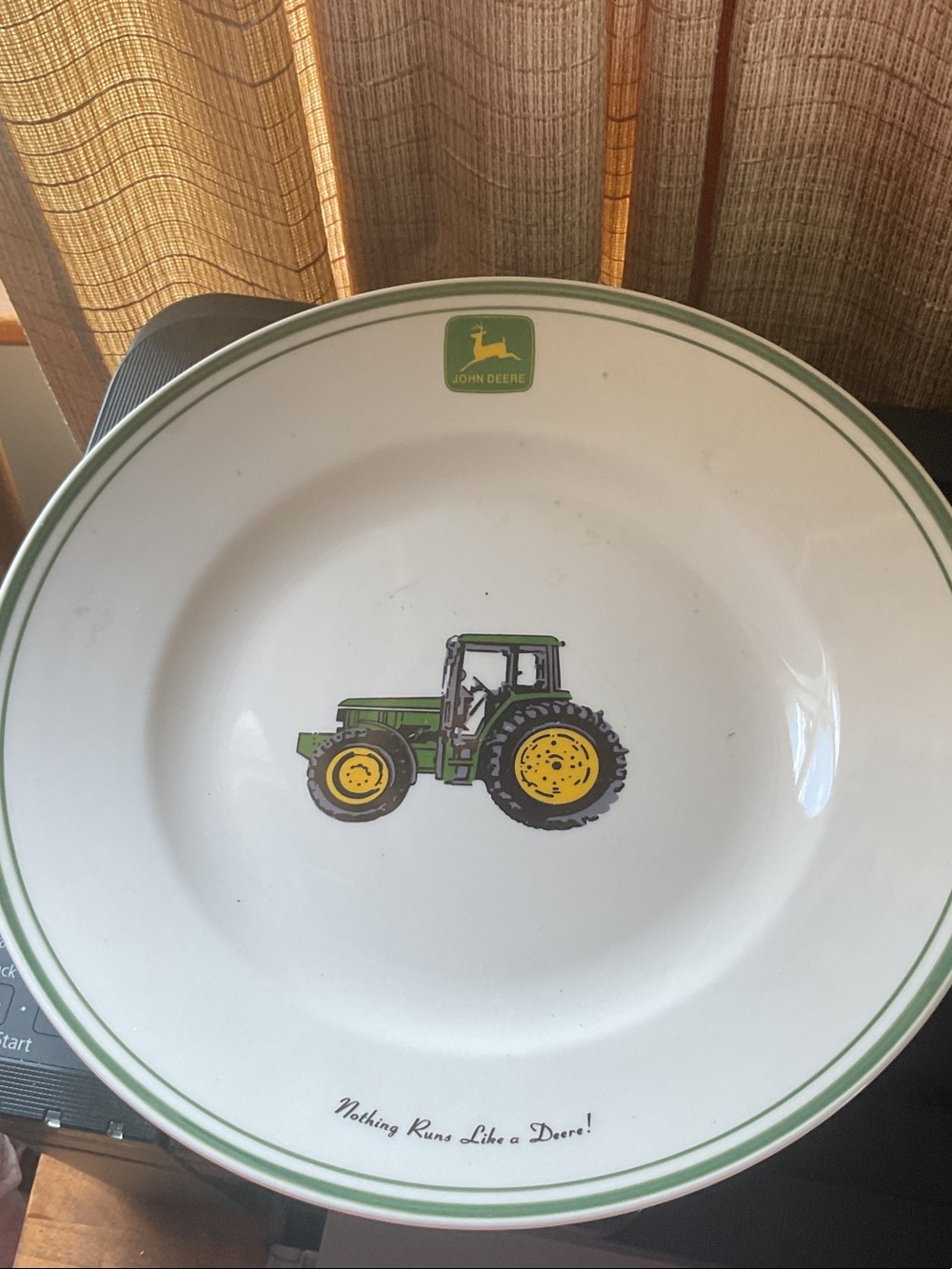 John Deere 2 dinner plates by Gibson